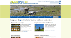 Desktop Screenshot of berggenuss.de